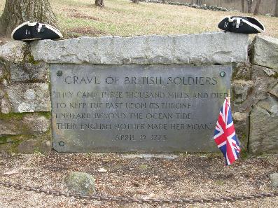 British Grave North Bridge Revolutionary War